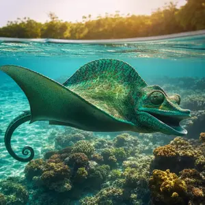 Chameleon + Manta ray